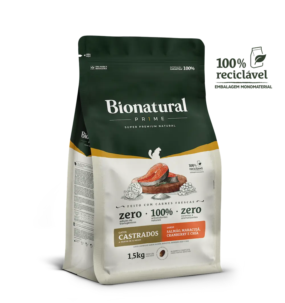 BIONATURAL PRIME GATO CASTRADO 1.5 KG
