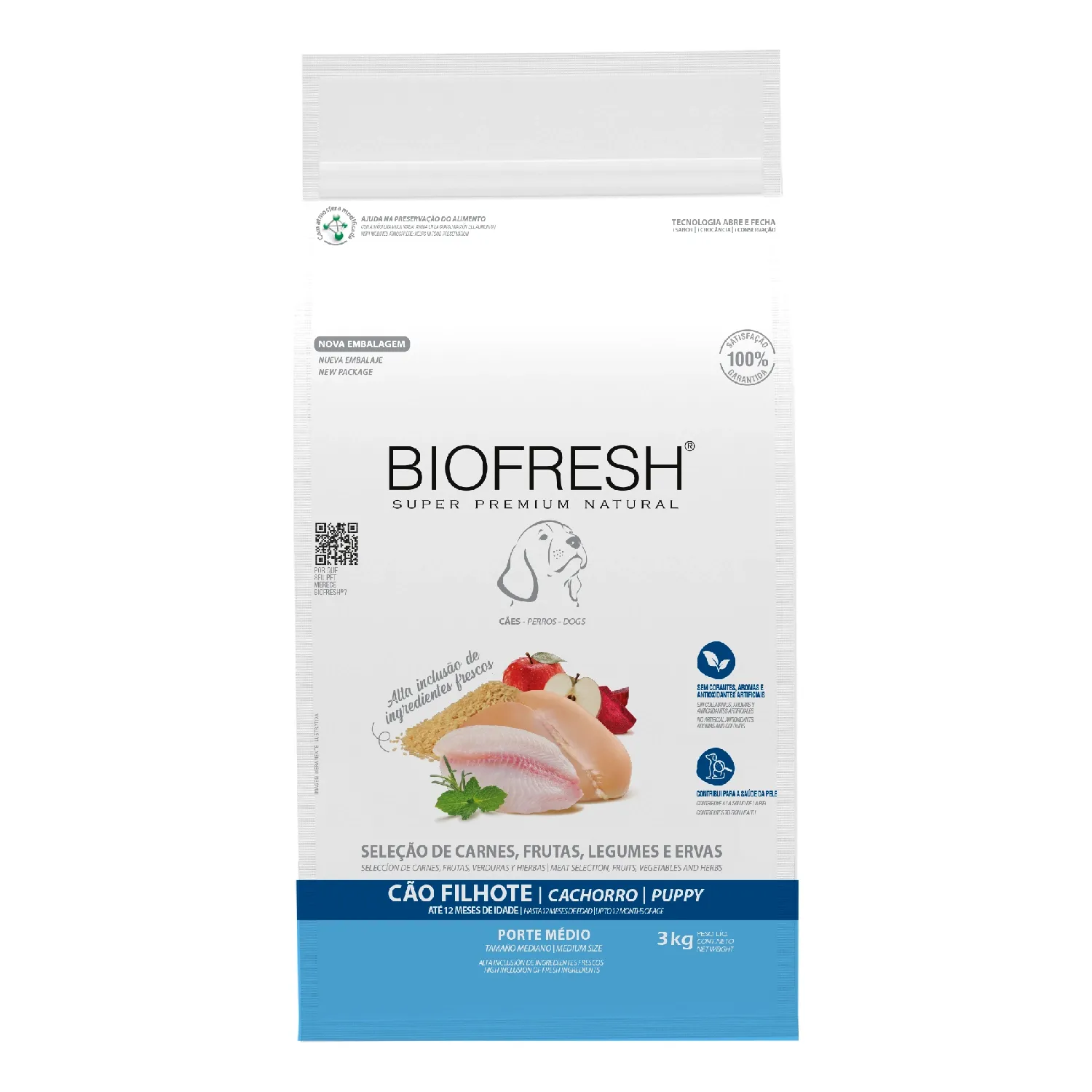 BIOFRESH CACHORRO RAZA MEDIA 3KG