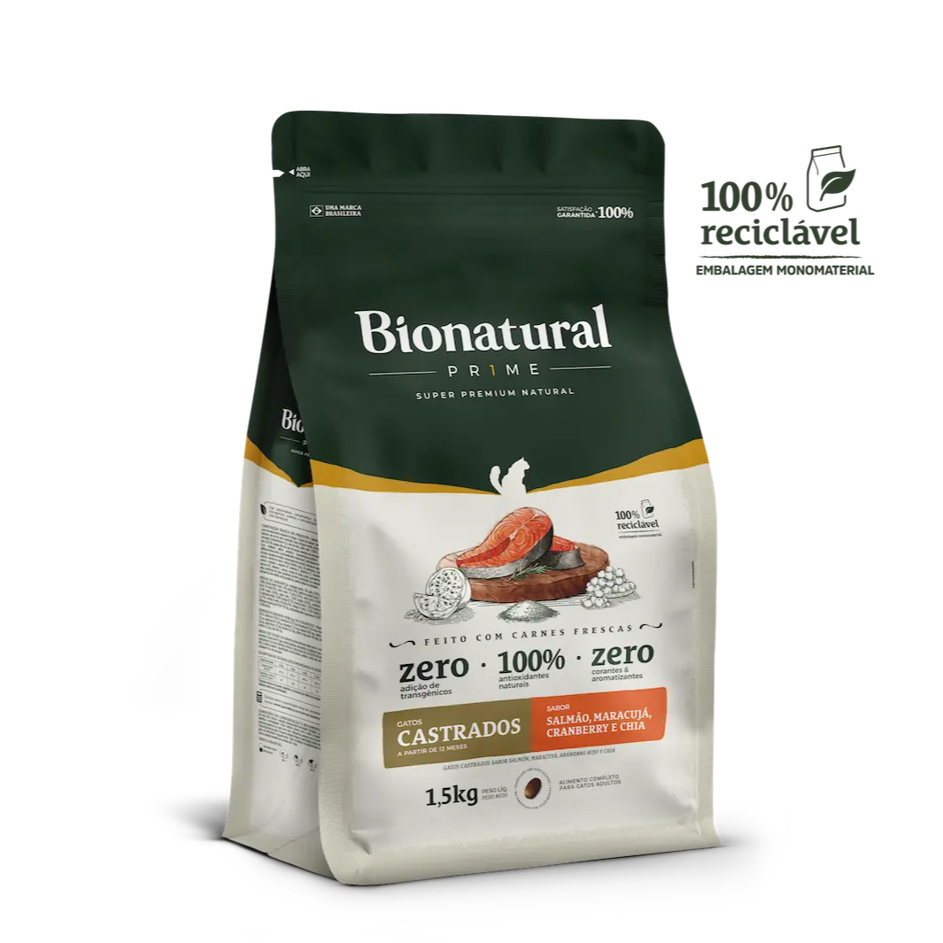 BIONATURAL PRIME GATO CASTRADO 1.5 KG