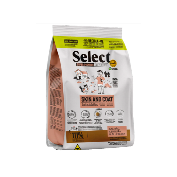 Select Gatos Adultos Skin & Coat  1,5kg