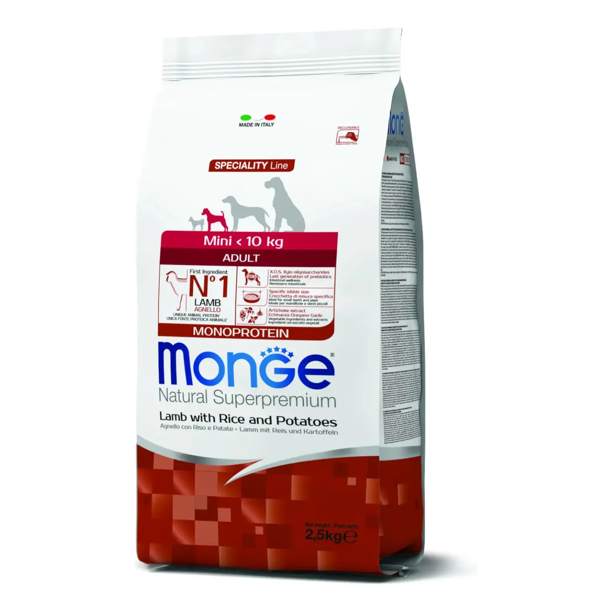 MONGE ADULTO RAZA PEQUEÑA 7,5 KG