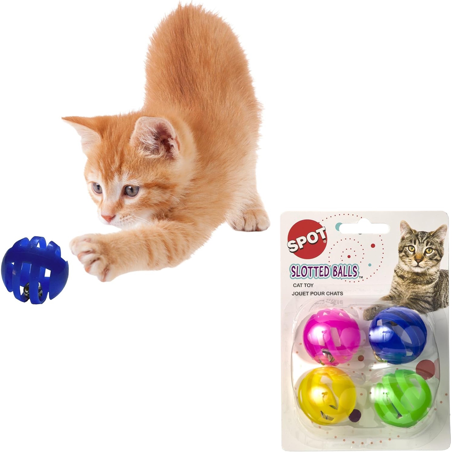 SET 4 PELOTITAS GATO