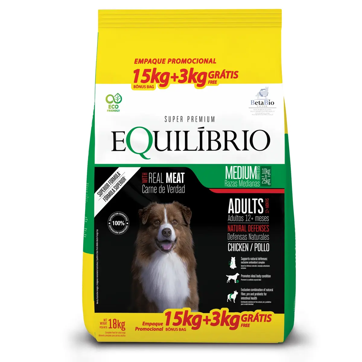 EQUILIBRIO ADULTO TODAS LAS RAZAS 18 KG