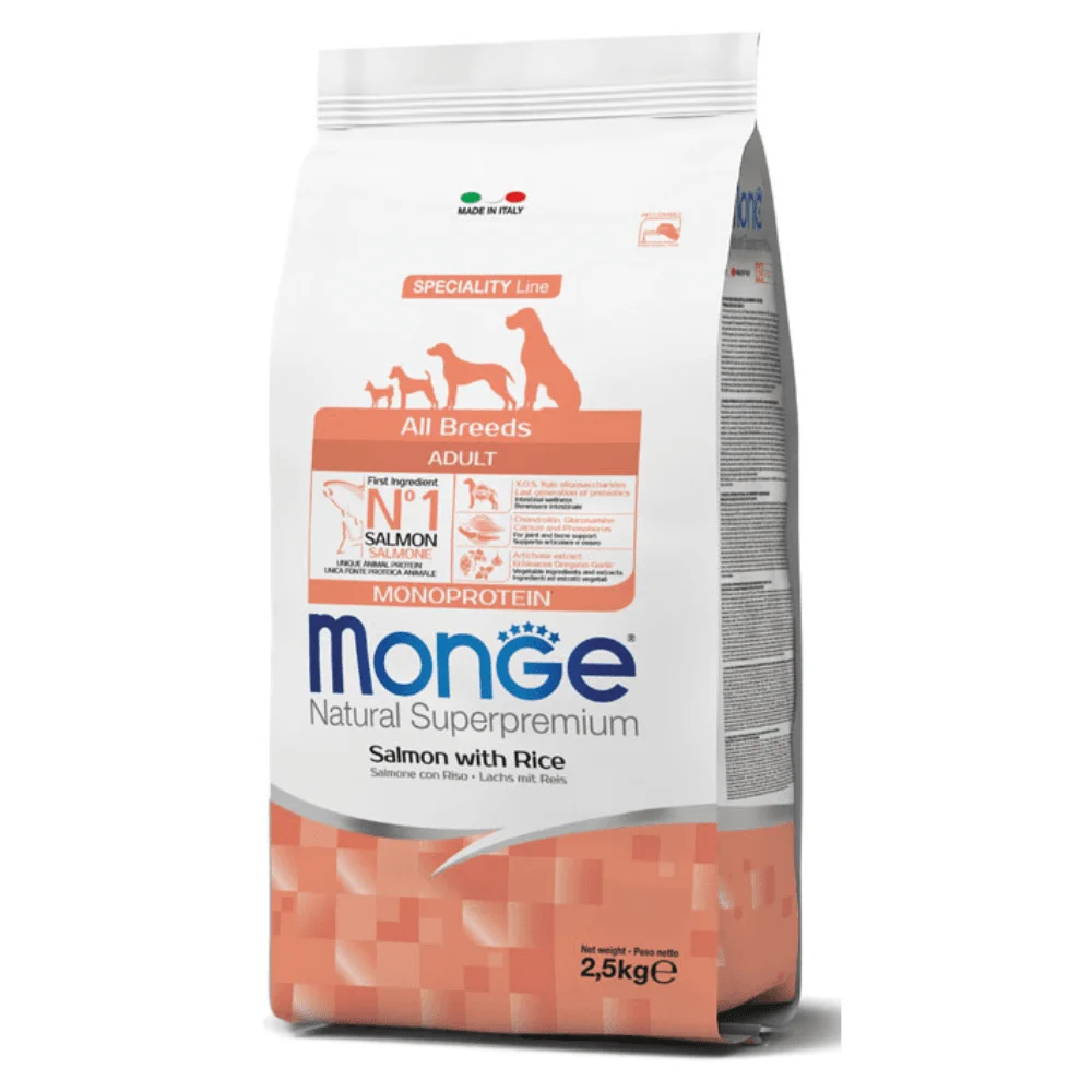 MONGE ADULTO TODAS LAS RAZAS 2.5 KG