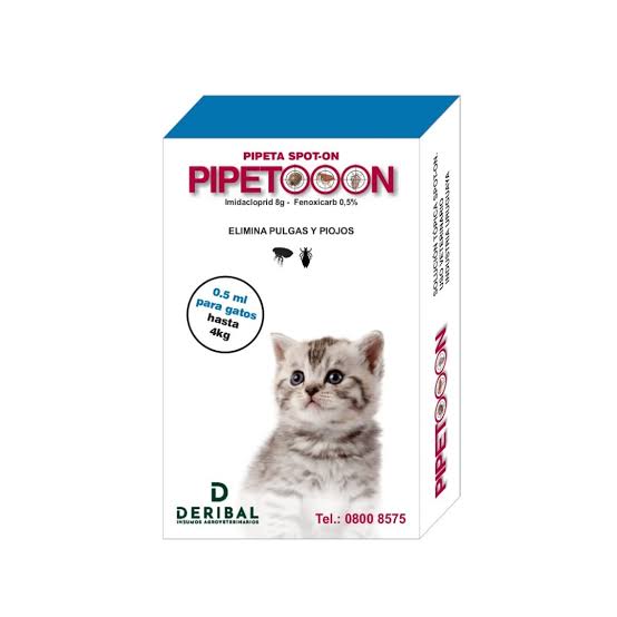 PIPETA ANTIPULGAS GATO PIPETOON HASTA 4KG